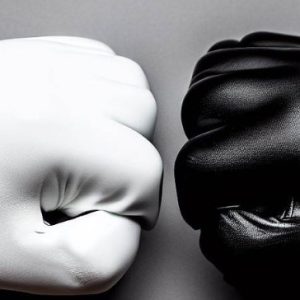 white vs black golf glove